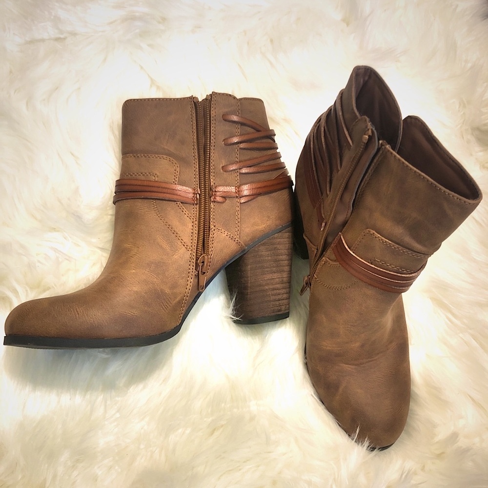 Madden Girl Denise Brown Ankle Boot